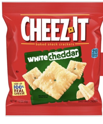 Cheez-It Baked Snack White cheddar Cheese Crackers, Original 14 Ct FREE SHIPPING