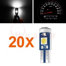 20pcs 74 T5 37 18 Bright White 3-smd Led Bulb For Sun Visor Vanity Mirror Lights