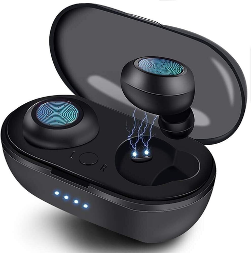 Audífonos Bluetooth Auriculares Impermeable Recargables Inalámbrico Color Negro - Photo 7 sur 12