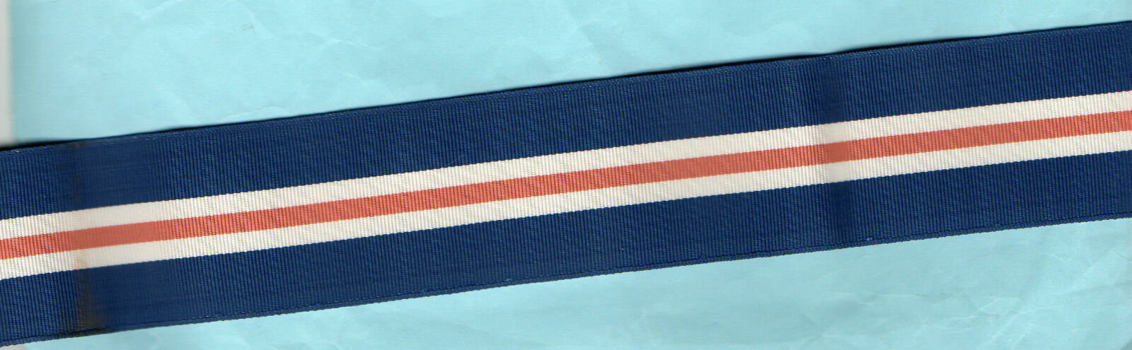 USA WWI CONNECTICUT  RIBBON NICE OLD SILK WEAVE -  FULL-SIZE 6 INCHES (15cm)