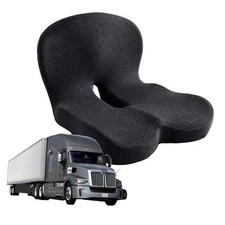Memory Foam Seat Cushion for Truck Driver Office Chair Cushion Home Chair Black