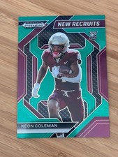 Keon Coleman 2024 Panini Prizm Draft Picks - RC New Recruits Green Prizm #NR-KCN
