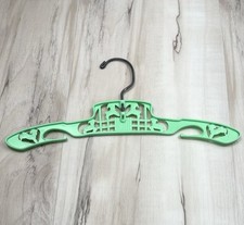 VTG 1950s Green Plastic Precious Lambs Baby Toddler Kids Childrens HANGER 12"