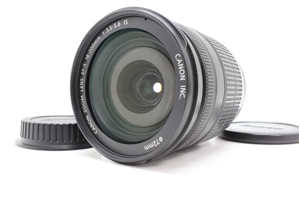 Canon EF-S Camera Lenses 18-200mm Focal f/3.5-5.6 Maximum Aperture
