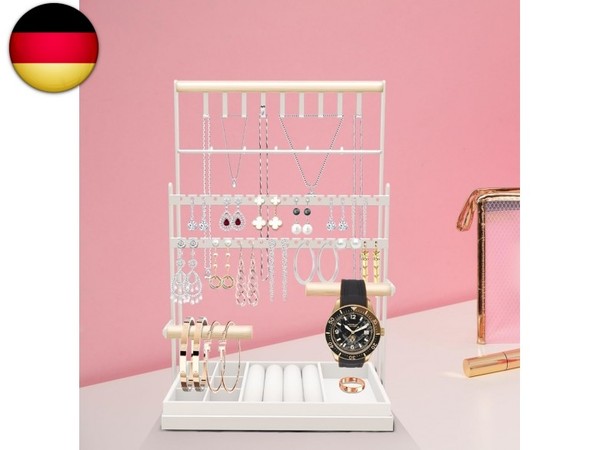 SchmuckstäNder Schmuckhalter, Schmucktablett Samt, Schmuck Organizer Mit-image