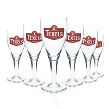 6x Texels Glas 0,3l Bier Tulpe Kelch Cup Pokal Gl&auml;ser Gastro Bar Kneipe Beer NL