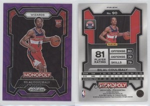 2023-24 Panini Prizm Monopoly Purple Wave Prizm Bilal Coulibaly #90 Rookie RC