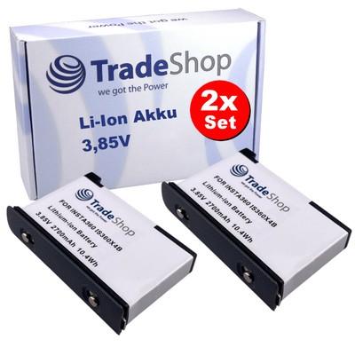 2x Akku 2700mAh für Insta360 X4 ersetzt IS360X4B Kamera Battery Pack Ersatzakku