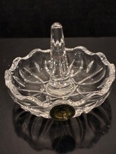 Cuchulainn Irish Crystal Round Ring Holder Signed New