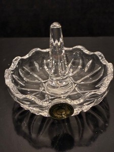 Cuchulainn  Irish Crystal  Round Ring Holder Signed New