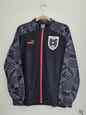 Neu mit Etikett Herren Puma Österreich Fußballnationalmannschaft 2022/23 Prematch Anthem Jacke S