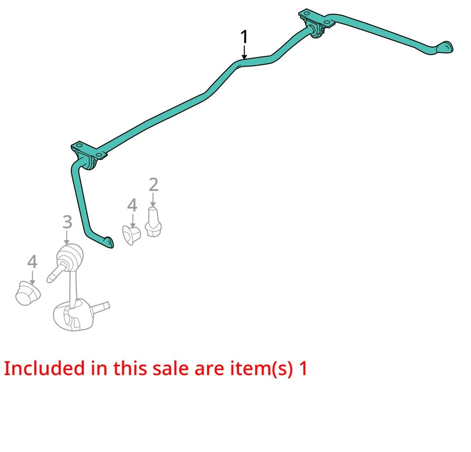 Ford Taurus 2019 (barra estabilizadora trasera sedán tracción delantera OEM 67 k millas - LKQ326839470 Foto 4 de 4