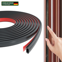 TüRdichtung Selbstklebend Gummi Schwarz 6M Dichtungsband FüR TüRen Fenster