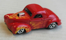 Hot Wheels 1941 Willys Coupe Custom Rosso Fiamme Fiamme Multipack Esclusivo HW 41