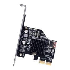 Card USB 3.1 10Gbps Front Panel Type-E Socket & USB 2.0 480Mbps to PCI-E Expr...