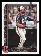 Johnathan Rodriguez 2025 Topps Update US142 Cleveland Guardians