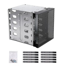 Hard Drive Cage, 5 Layers 3.5" Hard Drive Tray Rack Enclosure with Screws,Fit...