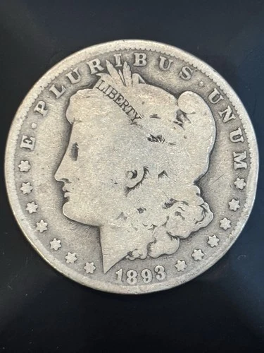 1893-O Morgan Silver Dollar Key Date New Orleans VG Details Cleaned