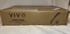 VIVO White Pneumatic Arm Single Monitor Desk Mount | Fits Screens 17" to 27"