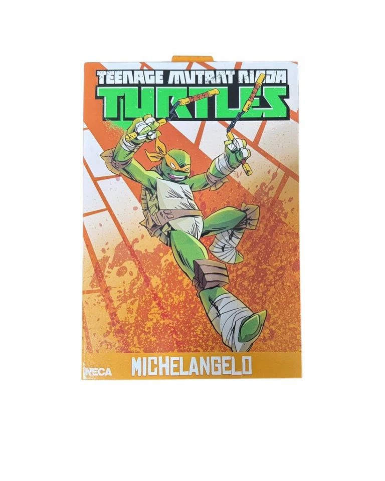 NECA Teenage Mutant Ninja Turtles 2012 Set Leo Don Raph Mikey Trituradora Caja Desgarrada Foto 3 de 4