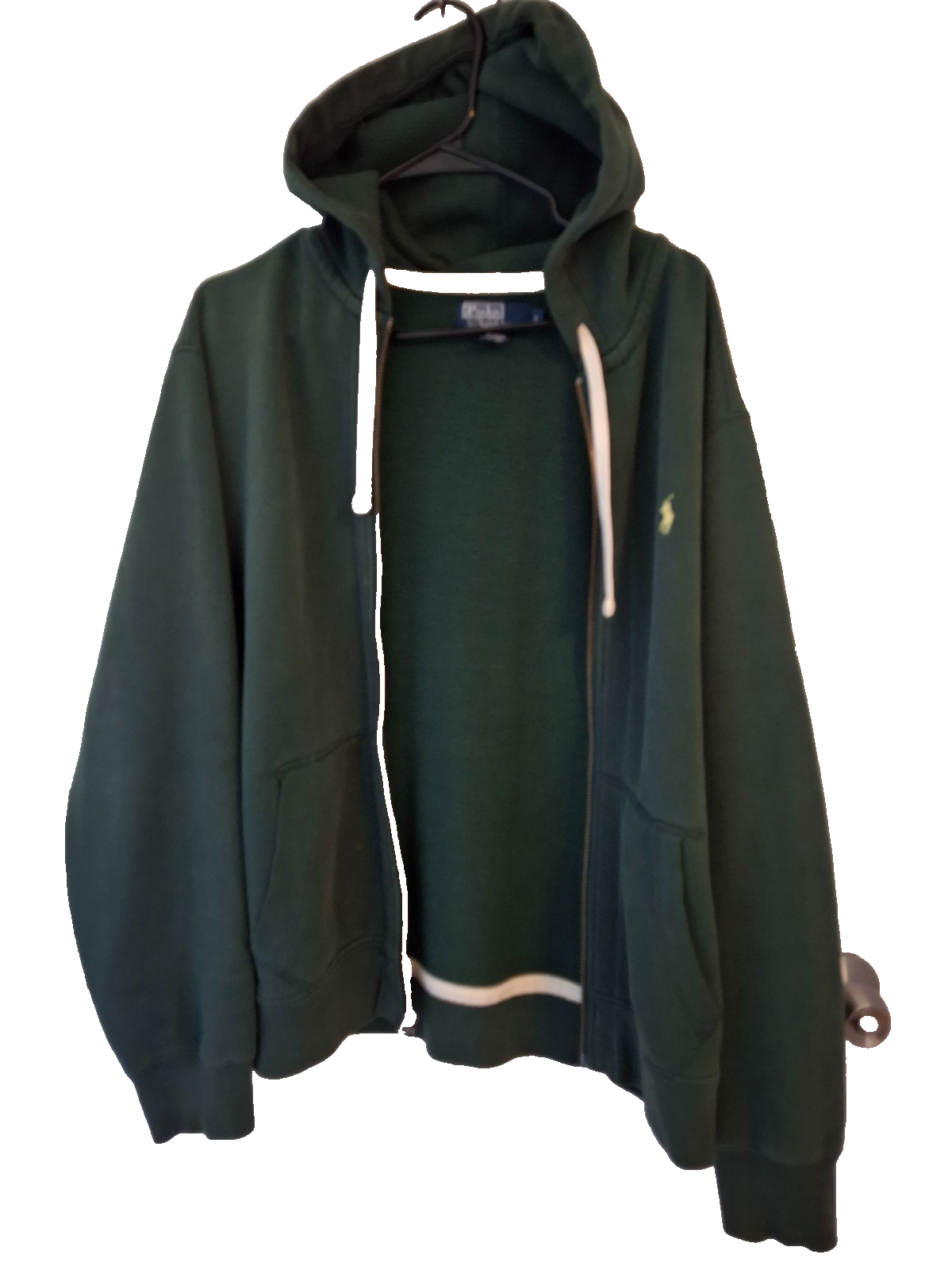 PONY Polo Ralph Lauren Performance giacca maglia full zip uomo taglia large grigio scuro