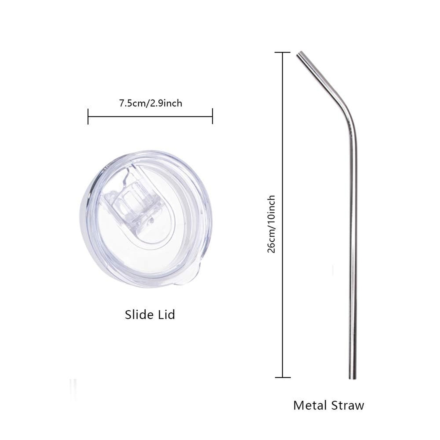 PYD Life 10 Pack Sublimation Tumblers Bulk Blank 20 OZ Skinny White Stainless...