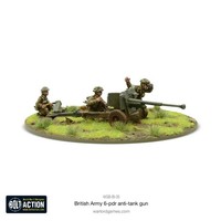 British Army 6 Pounder Anti Tank Gun Bolt Action Warlord Games Neu/Ovp