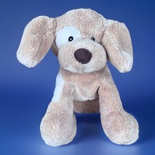 Gund Baby Spunky Puppy Dog Plush 058379 Brown Tan 9" Eye Spot Sewn Eyes