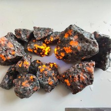 Natural Yooperlite Flame Gemstone Mineral Rough Crystal UV Collection 2-4cm 50g