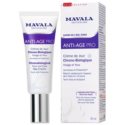 Mavala SkinSolution Anti-Age Pro Chrono-Biologische Tagescreme Für Gesicht und A