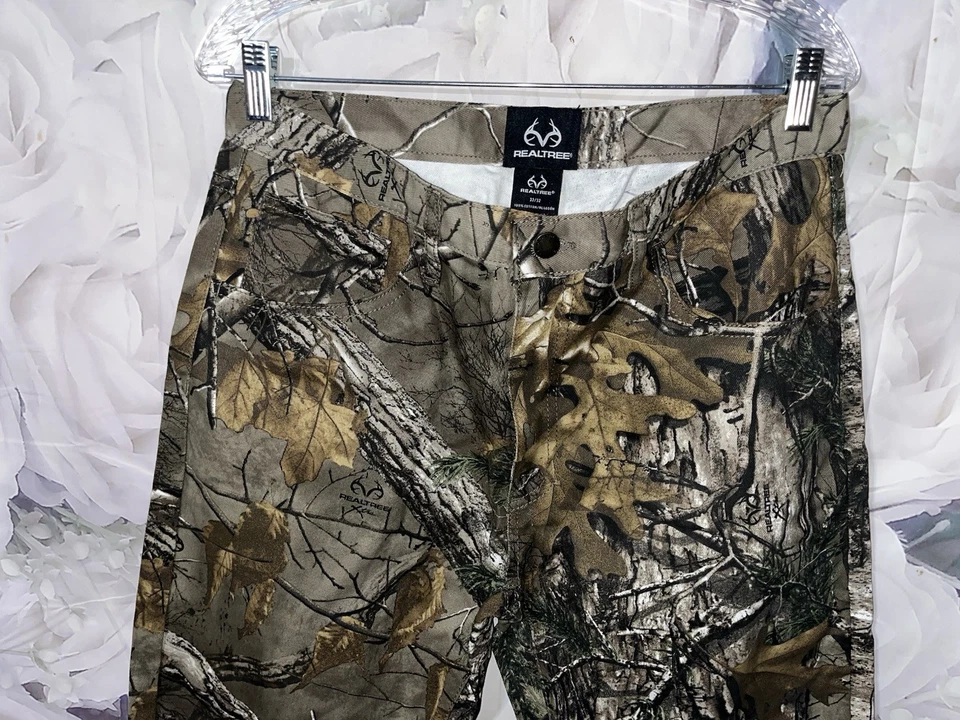 Realtree Camouflage Pants Men's 32x32 Flex Comfort 5 Pocket with Phone Zip NEW - Image 3 of 4
