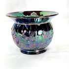 FENTON CARNIVAL GLASS ELECTRIC PURPLE VASE