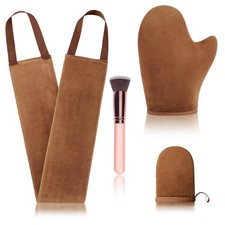 4 Pcs Self Tanner Mitt Applicator Kit - Self Tanning Mitt Glove,Self Tanner B...