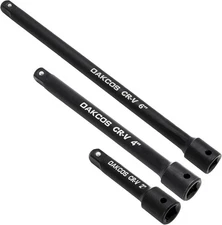 3 Pieces 1/4-Inch Drive Impact Extension Bar Set Includes 2 4 6 Inch Socket Exte