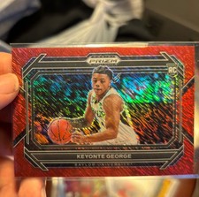 2023-24 Panini Prizm Draft Picks Keyonte George Red SHIMMER Variation Prizm /9