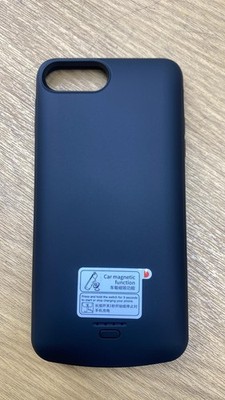 Battery Case für iPhone 6P / 6SP / 7P / 8P - Wiederaufladbar - Schwarz - Brandneu