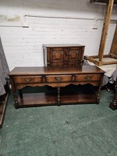 TITCHMARSH & GOODWIN FURNITURE SOLID OAK POT-BOARD DRESSER BASE/PLASMA TV STAND