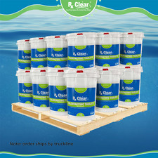 Rx Clear 1" Inch 99% Trichloro Swimming Pool Chlorine Tablet - 1200 lbs