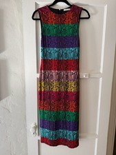 Alice + Olivia Rainbow Snake Print Dress Size 6