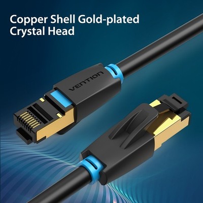 Cat8 40Gbps Ethernet Cable RJ45 2000Mhz Gaming Lan Cable for Router Computer