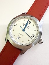 Bremont Solo 32 Automatic Lady’s Watch In Stainless Steel With Red Strap And Box