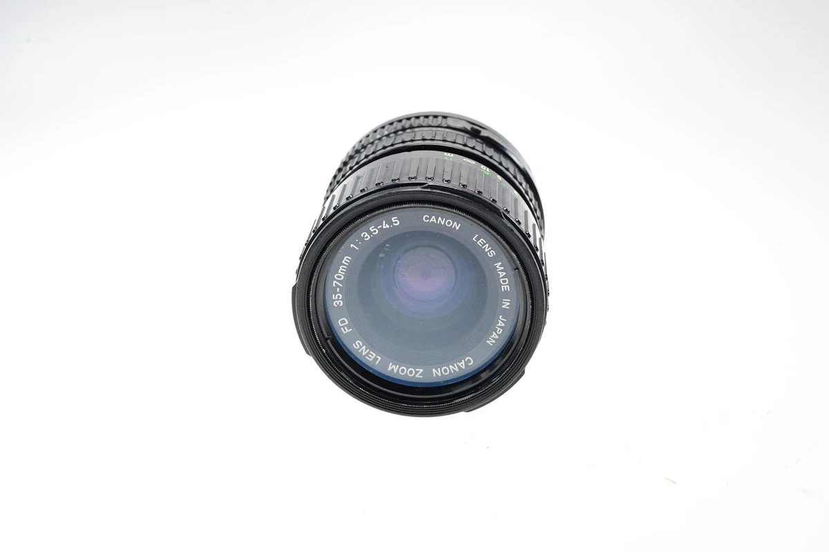 Canon FD Camera Lenses 35-70mm Focal f/3.5-4.5 Maximum Aperture