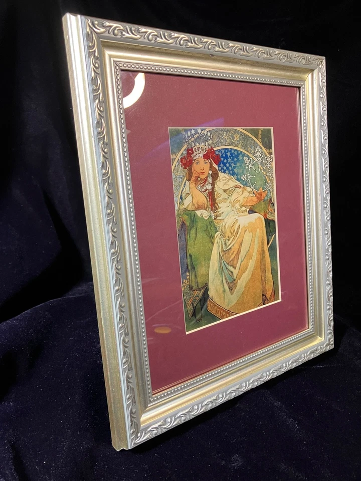 Impresión Art Nouveau Alphonse Mucha enmarcada mate "Princesa Jacinto" Foto 2 de 3