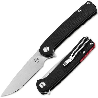 Böker Plus Fire Ant Black Taschenmesser 42a Slipjoint Pinzette Schwarz 01BP0026