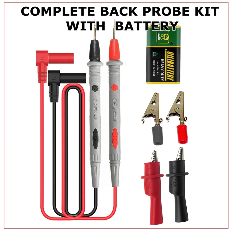 Digital Multimeter AC DC Voltmeter Ammeter Ohmmeter Volt Tester Meter WITH BATTs - Image 2 of 4