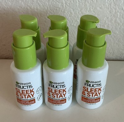 6x Garnier Fructis Sleek and Shine Sleek and Stay Hair Serum for Frizzy Dry Hair