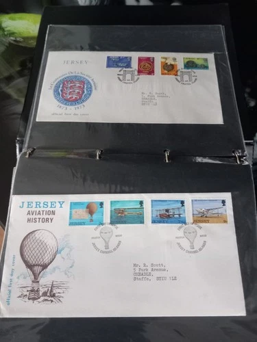 Jersey First Day Covers (109) 1971-1989 in Cover Album