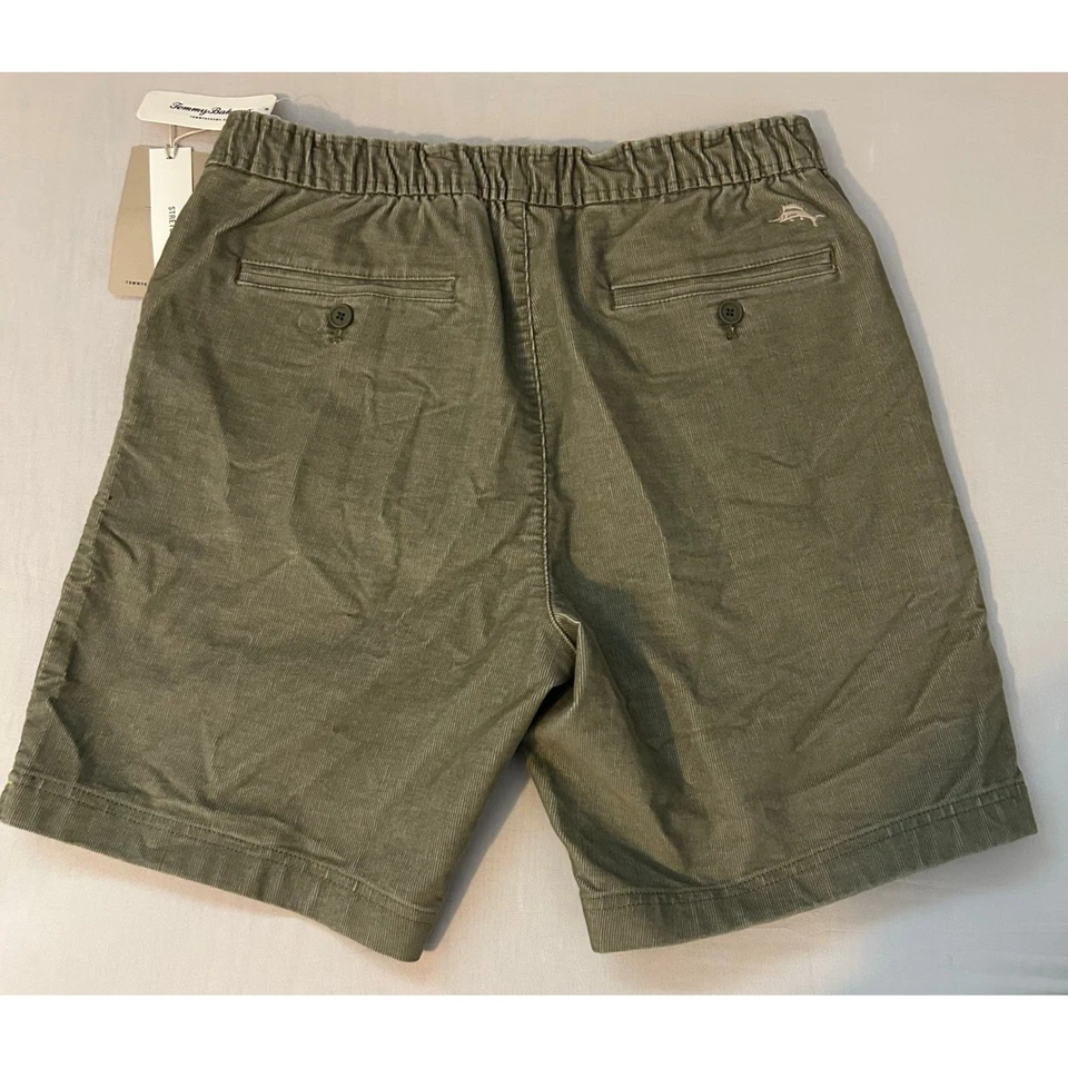Pantalones Cortos Tommy Bahama Para Hombre M Hoja de Té Verde Pana Cordón Costero Nuevos con Etiquetas Foto 2 de 4