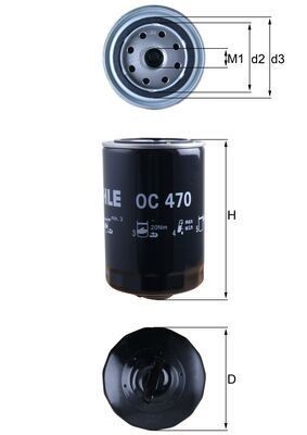 Knecht ÖLfilter OC 470 FüR Audi Seat Skoda VW-image