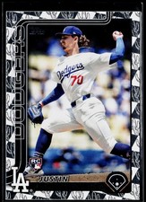 Justin Wrobleski 2025 Topps Series 1 #204 Cactus Foil Los Angeles Dodgers RC